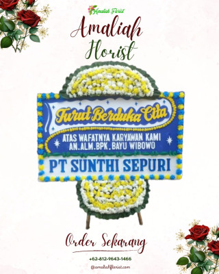 Papan Bunga Duka di Karang Berombak